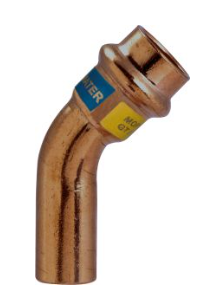Koleno 45° MF