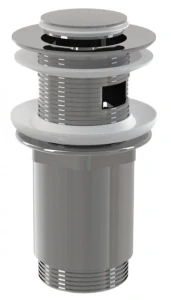 A391 výpusť umývadlová CLICK, 5/4", celokov, s prepadom