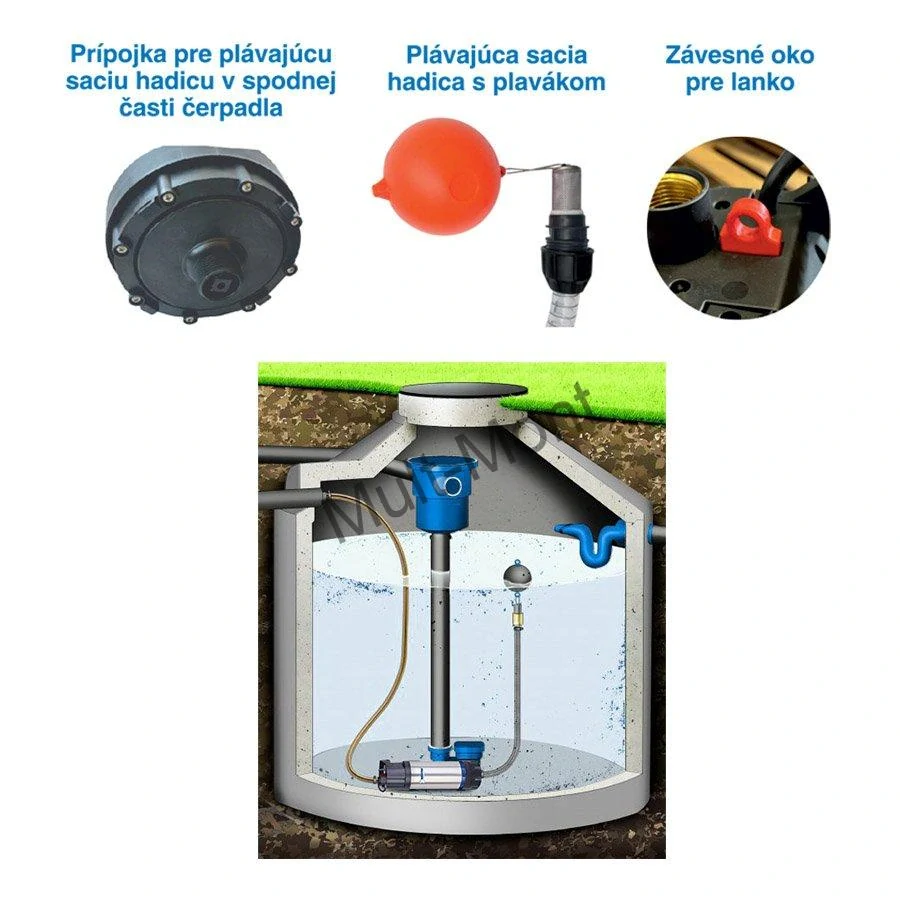 Ponorné čerpadlo TDS 1200A-M INOX