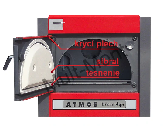 Vrchné dvierka na kotol Atmos KOMPLETNÉ - malé ľavé S0202